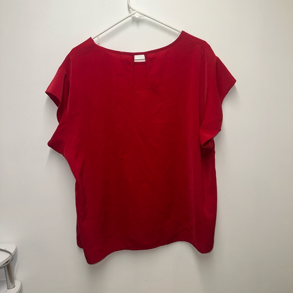 Elegant Red Women's Top